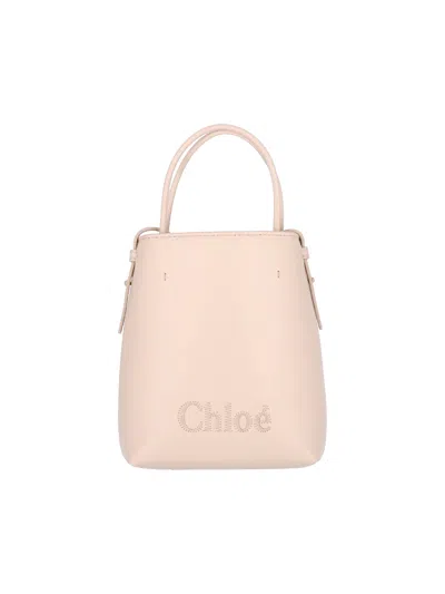 Chloé Micro Bag "sense" In Pink