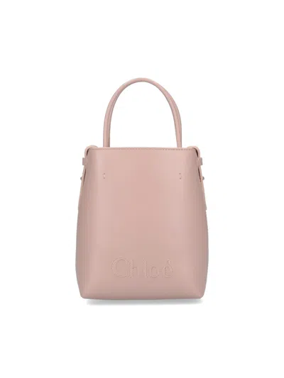 Chloé Micro Bag "sense" In Pink