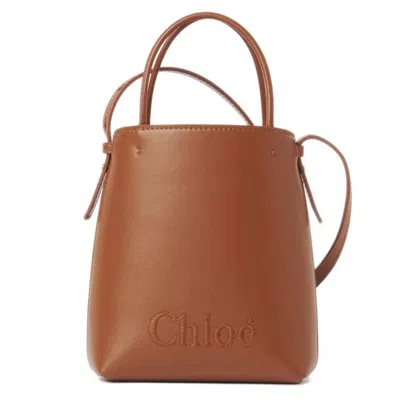 Chloé Chloe Micro Chloe Sense Leather Tote Bag