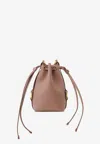 Chloé Micro Marcie Bucket Bag In Beige