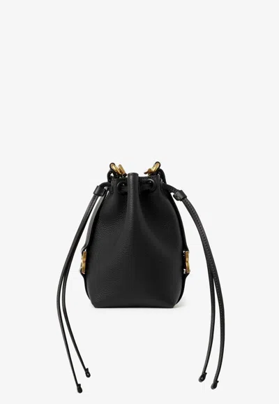 Chloé Micro Marcie Bucket Bag In Black