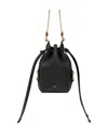 Chloé Micro Marcie Leather Bucket Bag In Black