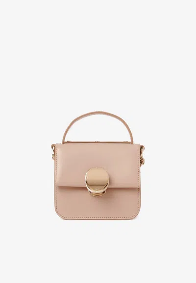 Chloé Micro Penelope Top Handle Bag In Powder