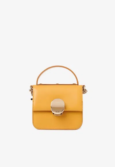 Chloé Micro Penelope Top Handle Bag In Yellow