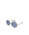 Chloé Micro-scale Sunglasses In Blue