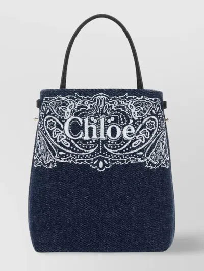 Chloé Micro Sensation Denim Clutch Bag