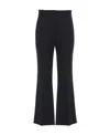 Chloé Micro Wool Trousers In Black