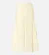 Chloé Mid-rise Silk Georgette Culottes In White