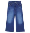 Chloé Kids Mid-rise Wide-leg Jeans In Blue