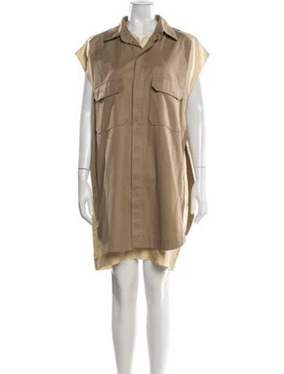Pre-owned Chloé Midi Length Dress In Neutral