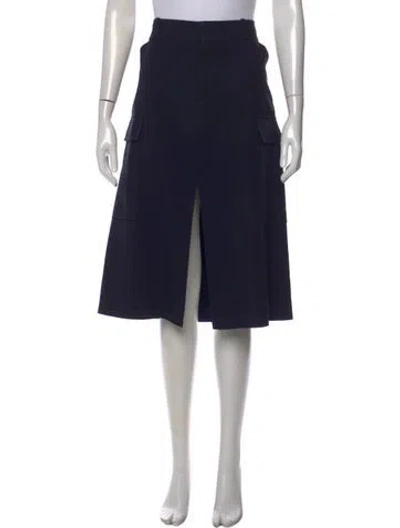 Pre-owned Chloé Midi Length Skirt In Blue
