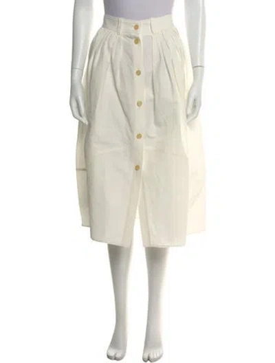 Pre-owned Chloé Midi Length Skirt In Neutral