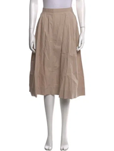 Pre-owned Chloé Midi Length Skirt In Neutral