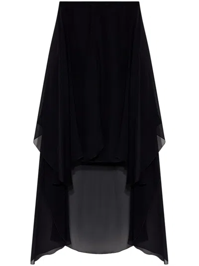 Chloé Fluid Asymmetric Shorts In Black