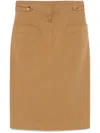 Chloé Midirock Aus Twill In Braun