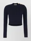 Chloé Embellished Cable-knit Cotton Sweater