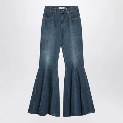 Chloé Midnight Blue Denim Flare Jeans In Black