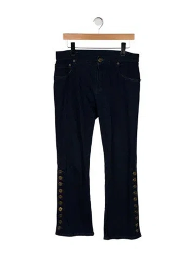 Pre-owned Chloé Mid-rise Flared Jeans In Blue