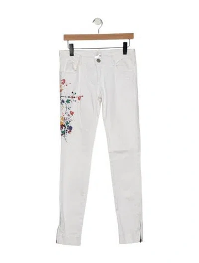Pre-owned Chloé Mid-rise Skinny Leg Jeans In Blue