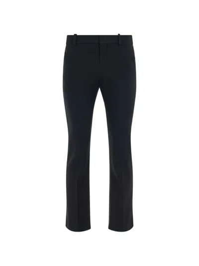 Chloé Mid-rise Slim-fit Trousers In Blue