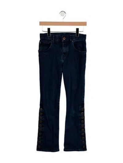 Pre-owned Chloé Mid-rise Straight Leg Jeans In Blue