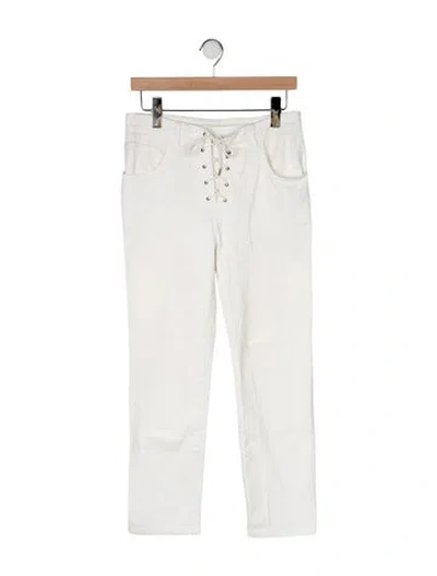 Pre-owned Chloé Mid-rise Straight Leg Jeans In Multi