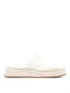 Chloé Mila Flatform Slides In White