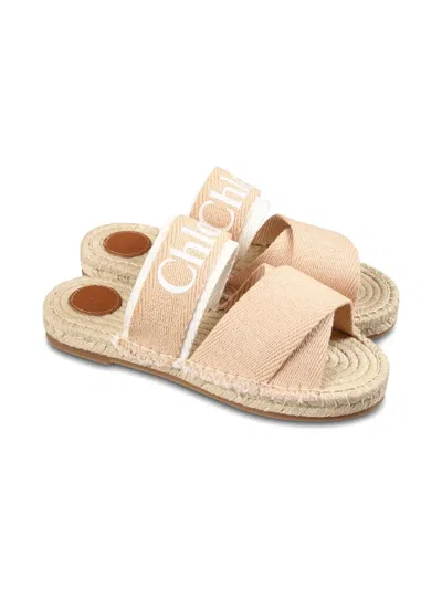 Chloé Kids' Sandals In Cream