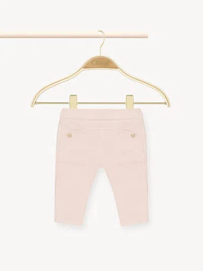 Chloé Kids' Milano Pants Pink Size 21-24 41% Cotton, 41% Modal, 10% Elastane, 8% Polyamide