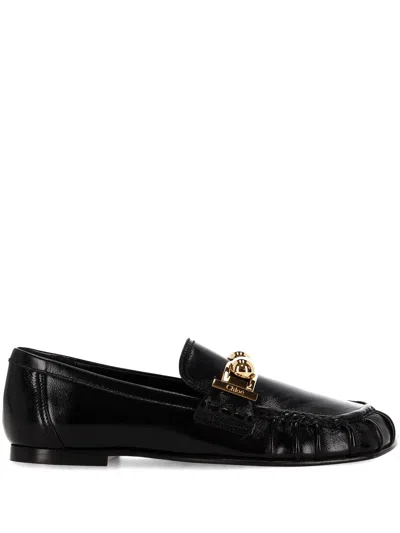 Chloé Chloè Miles Metallic Detail Loafers
