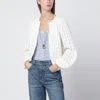 Chloé Milk-colored Wool And Cashmere Knit Cardigan In White