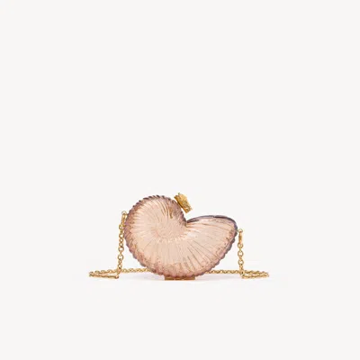 Chloé Minaudière Coquillage Sea Treasures En Plexiglas In Pink