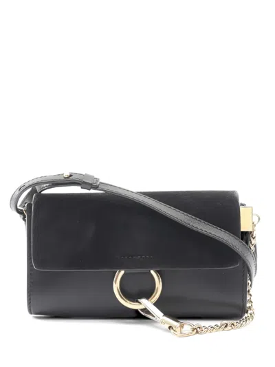 Pre-owned Chloé Mini 2010s Faye Shoulder Bag In Black