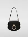 Chloé Tess Shoulder Bag In Black