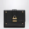 Chloé Mini Black Paddington Trifold Leather Wallet In Black