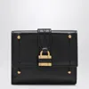 Chloé Mini Black Paddington Trifold Leather Wallet Women In Black