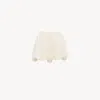 Chloé Mini Bloomy Floral Lace Drawstring Shorts In White