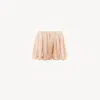 Chloé Mini Short Bloomer En Charmeuse De Soie Femme Rose Taille 38 100% Soie In Pink