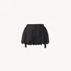 Chloé Mini Bloomer Shorts In Washed Silk Habotai In Black