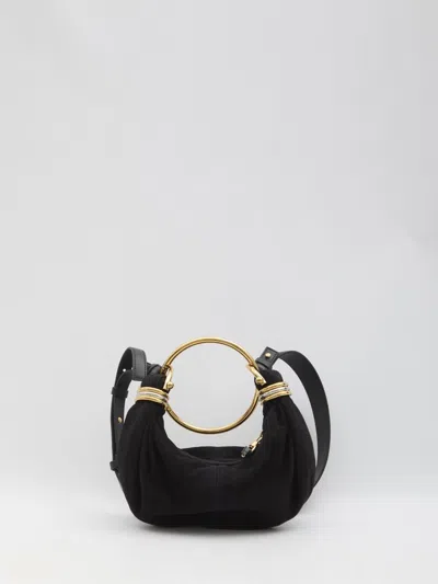 Chloé Mini Bracelet Hobo Bag In Black