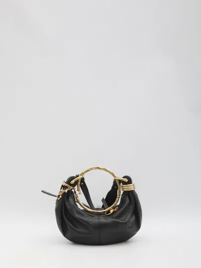 Chloé Mini Bracelet Hobo Bag In Black