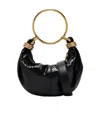 Chloé Mini Bracelet Crossbody Bag In Suede In Black