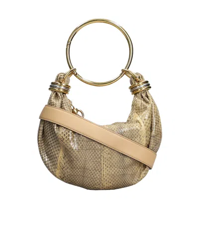 Chloé Mini Bracelet Hobo Bag In Brown