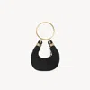 Chloé Mini Bracelet Hobo Bag In Suede Leather Black Size Onesize 100% Goatskin In Black