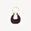 Chloé Mini Bracelet Hobo Bag In Suede Leather Purple Size Onesize 100% Goatskin, Calf-skin Leather In Purple