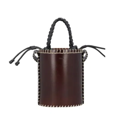 Chloé Mini Bucket Shoulder Bag In Black