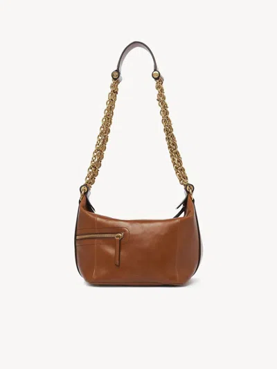 Chloé Mini Camera Chain Handbag In Brown