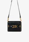 Chloé Mini Sac Bandoulière Cape Bag En Cuir Grainé Femme Noir Taille Onesize 100% Cuir De Veau In Black