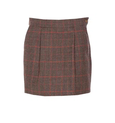 Chloé Mini Check Skirt