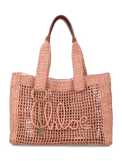 Chloé Chloè Mini Chic Raffia Bag